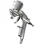 GEKO Mini spuitpistool - HVLP - 200 ml - Compact - Aluminium behuizing