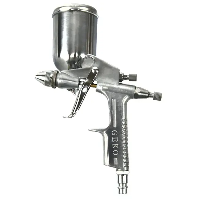 GEKO Mini spuitpistool - HVLP - 200 ml - Compact - Aluminium behuizing