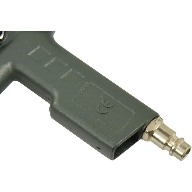 GEKO Bandenpomp met manometer - schokbestendige behuizing - 0-16 bar - 370 mm slang