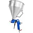 GEKO Air hopper spuitpistool - verstelbare trekker - aluminium tank - 4500 ml - 3 nozzles