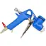 GEKO Air hopper spuitpistool - verstelbare trekker - aluminium tank - 4500 ml - 3 nozzles