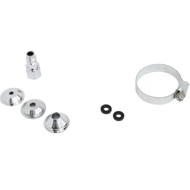 GEKO Air hopper spuitpistool - verstelbare trekker - aluminium tank - 4500 ml - 3 nozzles