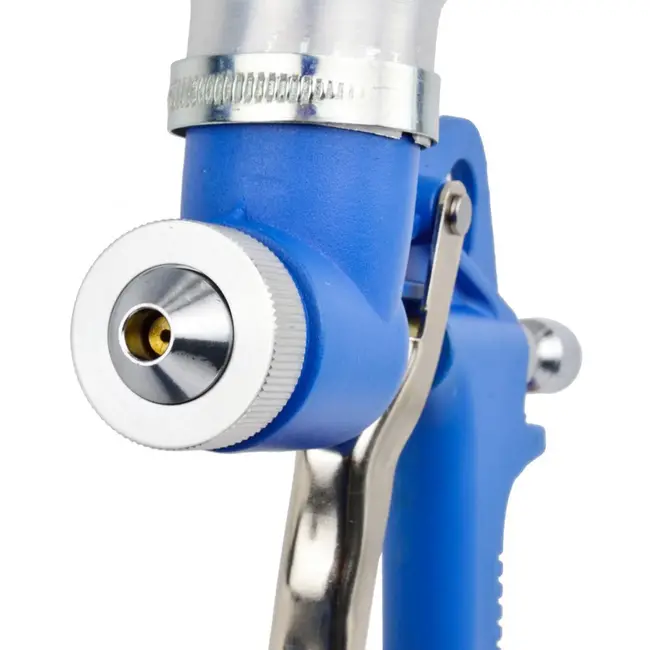 GEKO Air hopper spuitpistool - verstelbare trekker - aluminium tank - 4500 ml - 3 nozzles