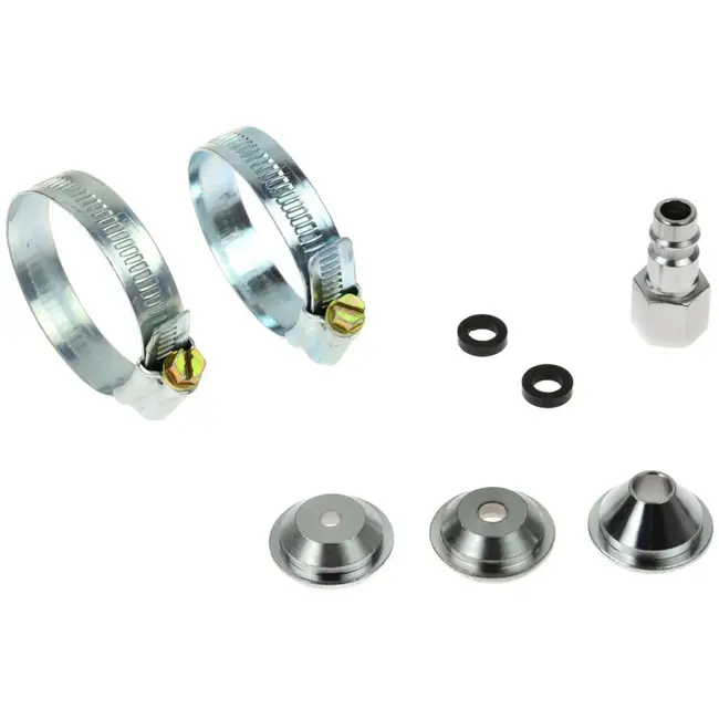 GEKO Luchtspuitpistool - Verstelbare trekker - Drie spuitmonden - 7500 ml tank - Rubberen connector