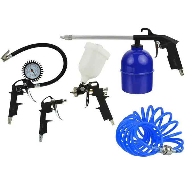 GEKO Luchtcompressor accessoireset - 5-delig - veelzijdig gebruik