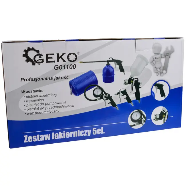 GEKO Luchtcompressor accessoireset - 5-delig - veelzijdig gebruik