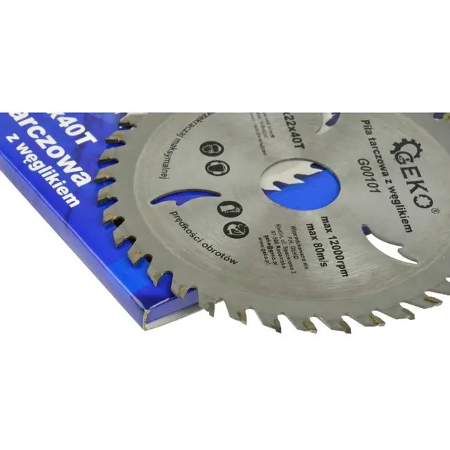 GEKO Cirkelzaagblad - 115 mm - 40T - Tungsten Carbide - Voor diverse materialen