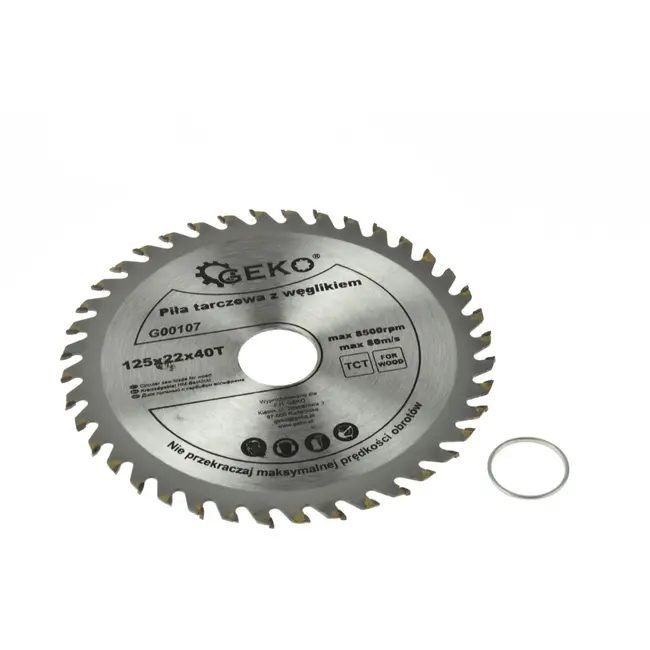 GEKO Cirkelzaagblad hout - 125 mm - 40 tanden - Carbide tips