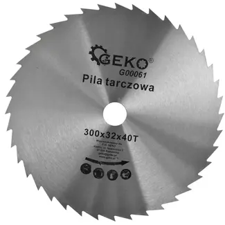 GEKO Cirkelzaagblad - Houtbewerking - 300 mm - 40 Tanden - Staal