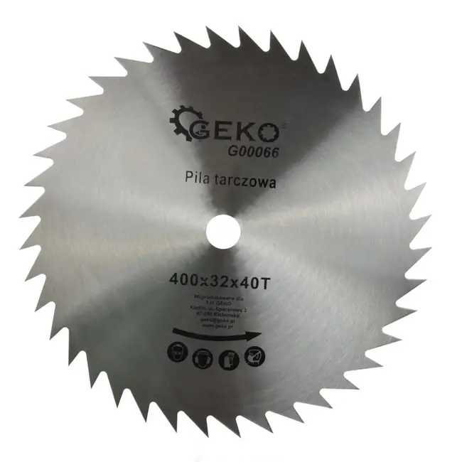 GEKO Cirkelzaagblad - Houtbewerking - 400 mm - 40 Tanden - Staal
