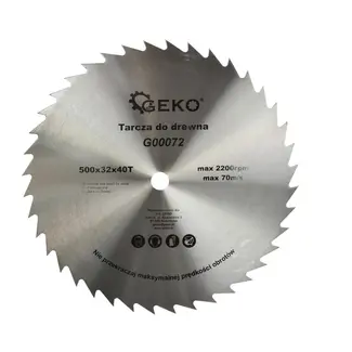 GEKO Cirkelzaagblad - Houtbewerking - 500 mm - 40 Tanden - Staal