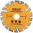 GEKO Turbo diamantzaagblad - droog snijden - 125 mm - onder-snede bescherming