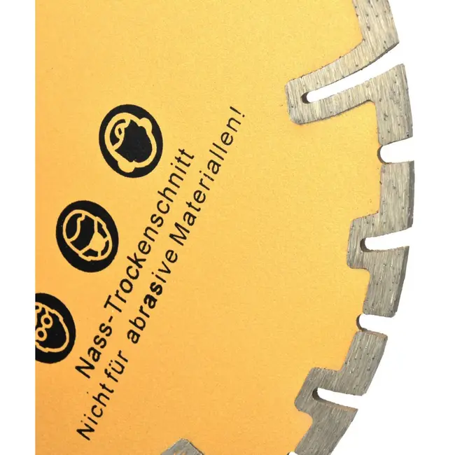 GEKO Turbo diamantzaagblad - droog snijden - 125 mm - onder-snede bescherming