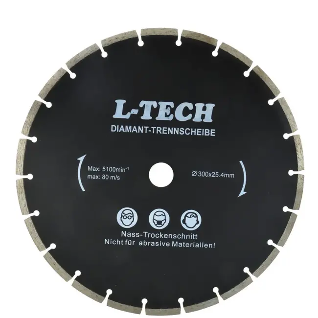 GEKO Diamantschijf - Gesegmenteerde rand - 300 mm - Duurzaam en veelzijdig