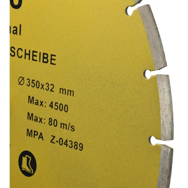 GEKO Diamantschijf - Segmented Rim - 350 mm - Voor Steen en Beton