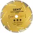 GEKO Diamantzaagblad - Turbo Tanden - Gesegmenteerd - 230 mm - Koelgaten