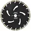 GEKO Segmented diamantzaagblad - Koelgaten - 230 mm - Zwarte afwerking