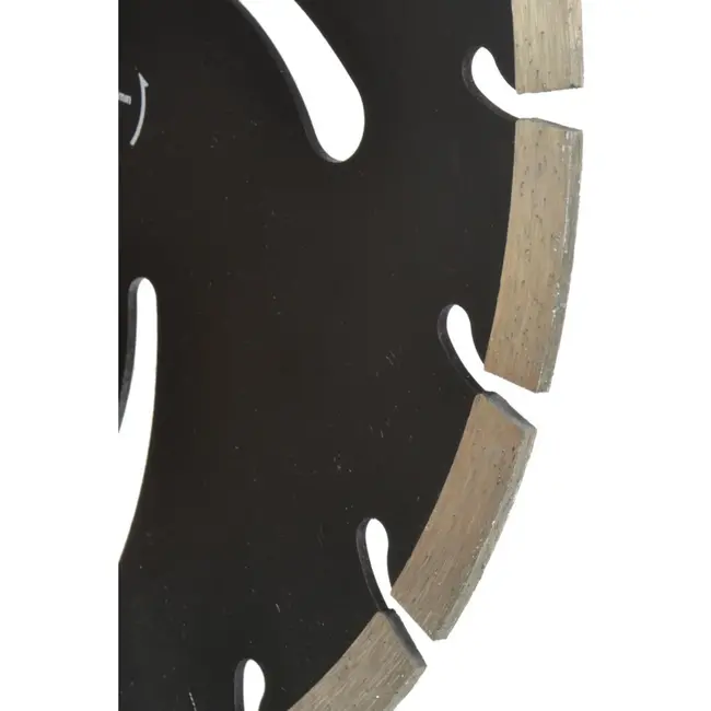 GEKO Segmented diamantzaagblad - Koelgaten - 230 mm - Zwarte afwerking