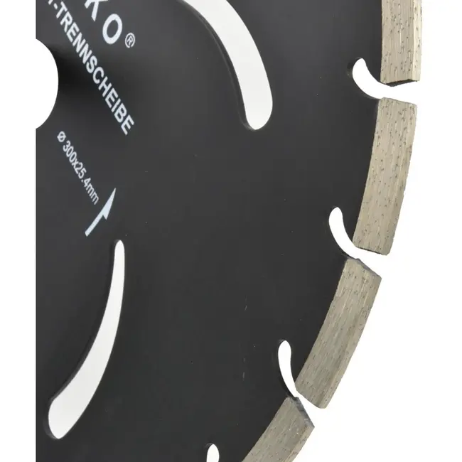 GEKO Segmented diamantzaagblad - 300 mm - Koelgaten - Lange levensduur