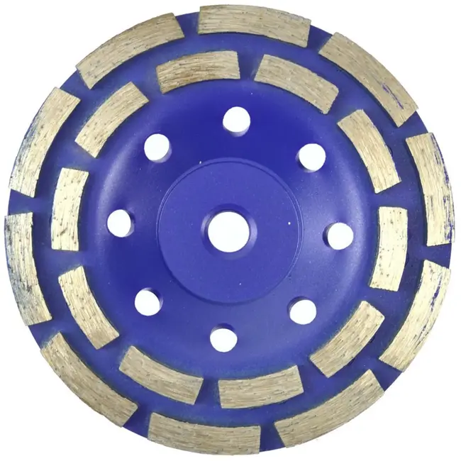 GEKO Diamantschijf - Dubbele Rij - 125 mm - M14 - Voor Beton en Metselwerk