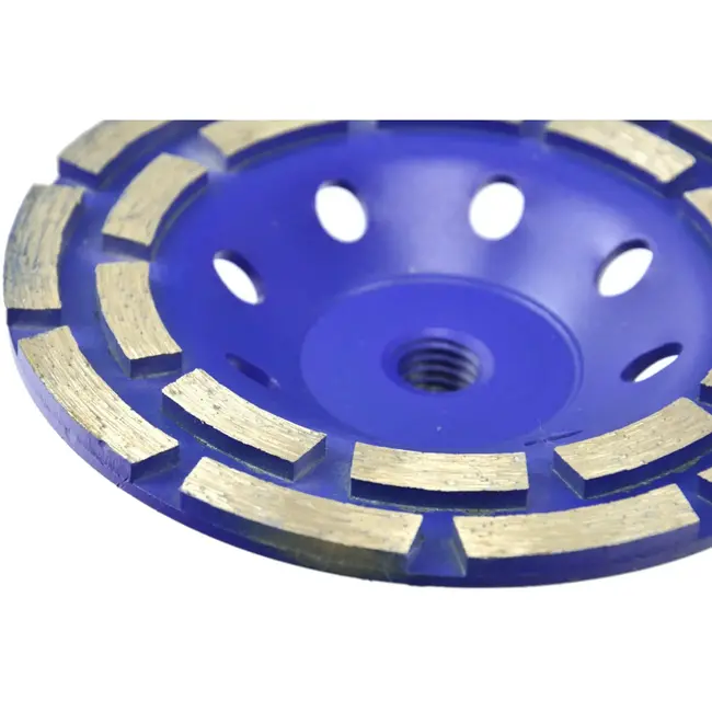 GEKO Diamantschijf - Dubbele Rij - 125 mm - M14 - Voor Beton en Metselwerk