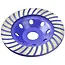 GEKO Diamantschijf - Turbo Rand - 125 mm - 5 mm Segment - Snelle Stofverwijdering