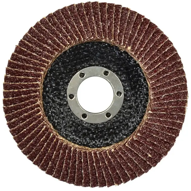 GEKO Aluminiumoxide lamellenschijf - 115 mm - korrel 36 - voor slijpen en afwerken - 10 stuks