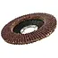 GEKO Aluminiumoxide lamellenschijf - 115 mm - korrel 36 - voor slijpen en afwerken - 10 stuks