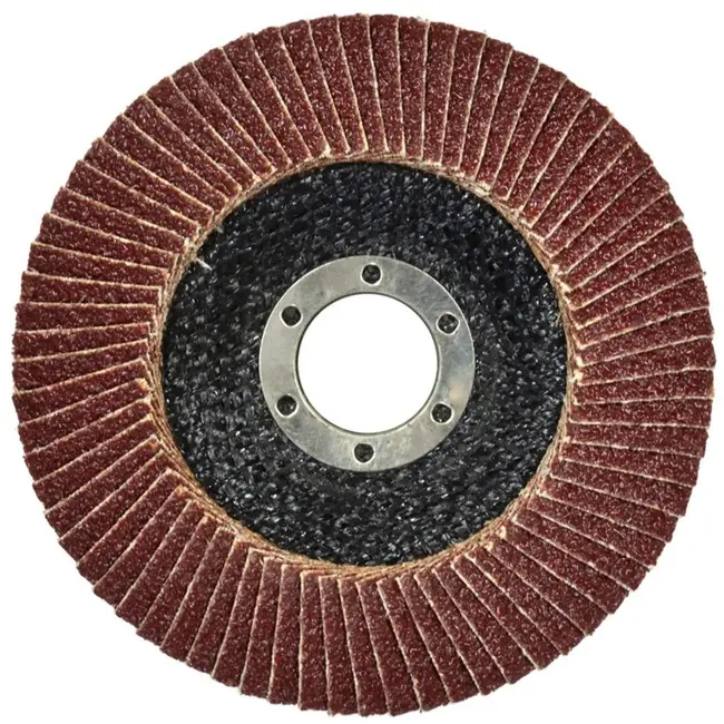 GEKO Aluminium oxide lamellenschijf - 115 mm - korrel 40 - voor staal en hout - 10 stuks