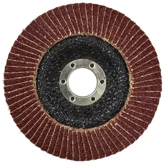 GEKO Aluminiumoxide lamellenschijf - 125 mm - korrel 40 - zware belasting - 10 stuks