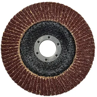 GEKO Aluminium oxide lamellenschijf - 125 mm - korrel 80 - voor staal en houtbewerking - 10 stuks
