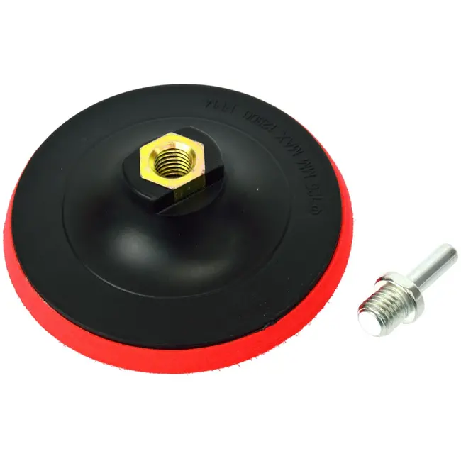 GEKO Klittenband steunpad - 125 mm - M14x2 - Inclusief booradapter