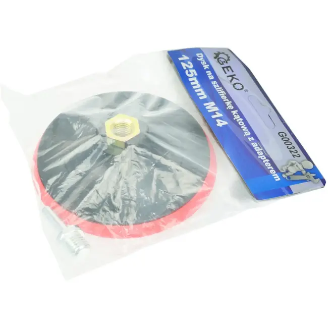 GEKO Klittenband steunpad - 125 mm - M14x2 - Inclusief booradapter