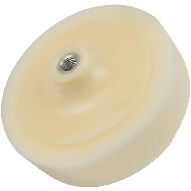 GEKO Polijstschijf - Hard - M14 schroefdraad - 150 mm - Wit