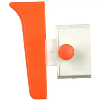 GEKO Schakelaar voor slijpmachine - Vergrendelbaar - 60 mm - Zwart