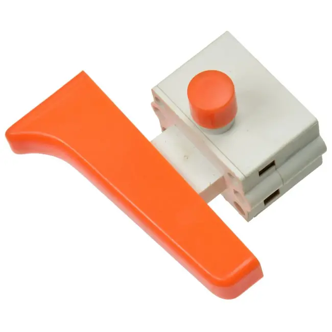 GEKO Schakelaar voor slijpmachine - Vergrendelbaar - 60 mm - Zwart