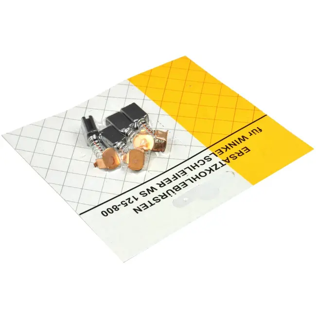 GEKO Koolborstels voor slijpmachine - 5x8x10 mm - Set van 4 stuks - Met groeven