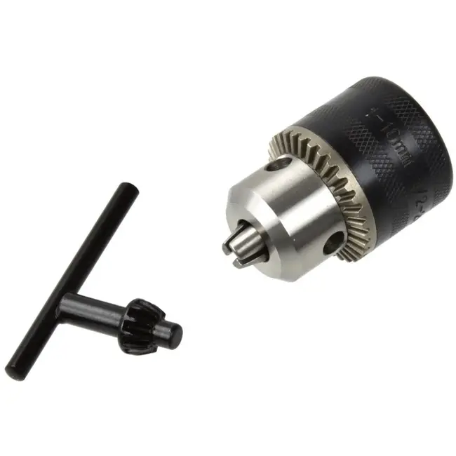 GEKO Boorkop - Geschikt voor kleine ratelboren - Inclusief sleutel - 1,5-10 mm - Bevestigingsdraad 1/2"