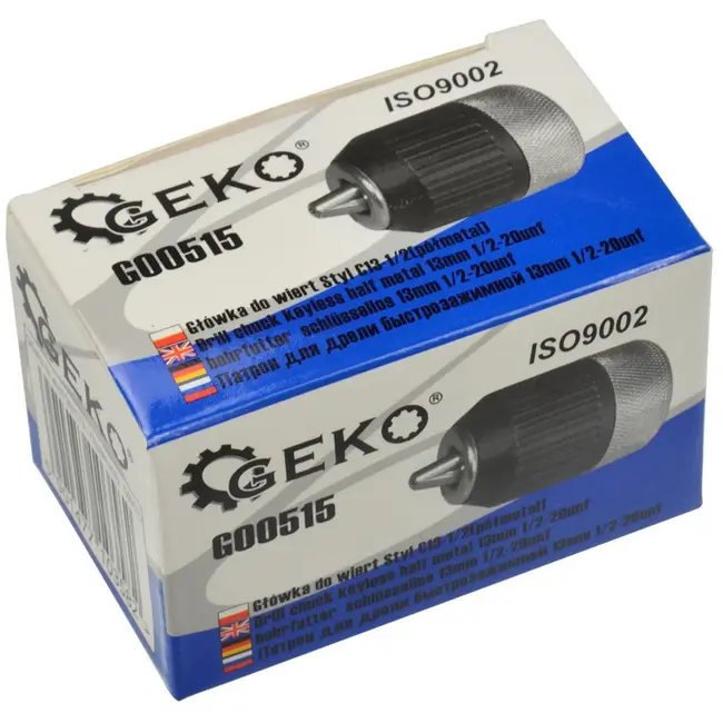 GEKO Boorkop - Halfmetaal - Sleutelloos - 2-13 mm - Glasvezel en Aluminium