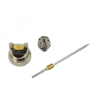 GEKO Vervangingsset spuitpistool - 1,8 mm nozzle, naald en luchtkap