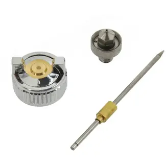 GEKO Vervangingsset spuitpistool - 0,8 mm nozzle en naald - precisieonderdelen
