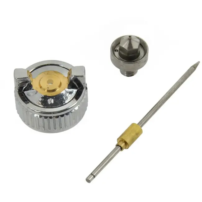 GEKO Vervangingsset spuitpistool - 1,0 mm nozzle, naald en luchtkap