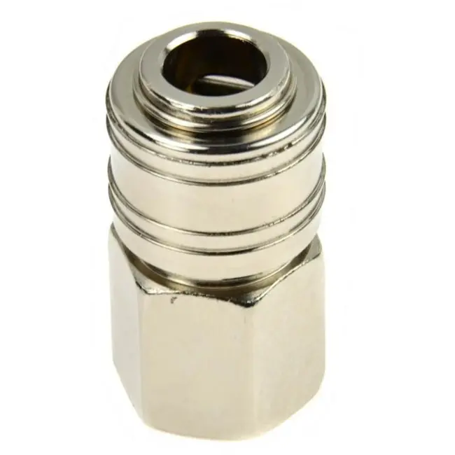 GEKO Rechte koppeling - stalen pneumatische snelkoppeling - 1/2 inch schroefdraad