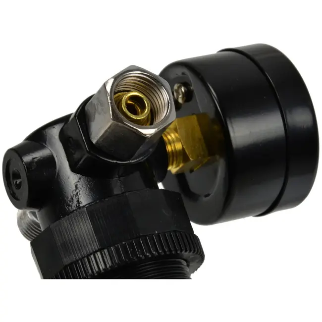 GEKO HVLP spuitpistool drukregelaar - nauwkeurige drukregeling - 0-12 BAR - 1/4" schroefdraad