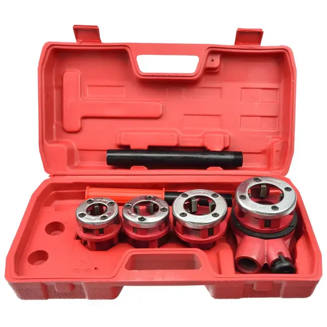 GEKO Ratelsnijset voor pijpen - 4-delig - Geschikt voor 1/2 tot 1-1/4 inch - Inclusief kunststof koffer