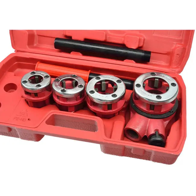 GEKO Ratelsnijset voor pijpen - 4-delig - Geschikt voor 1/2 tot 1-1/4 inch - Inclusief kunststof koffer