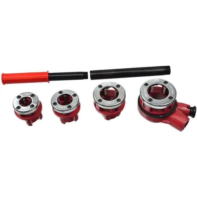 GEKO Ratelsnijset voor pijpen - 4-delig - Geschikt voor 1/2 tot 1-1/4 inch - Inclusief kunststof koffer