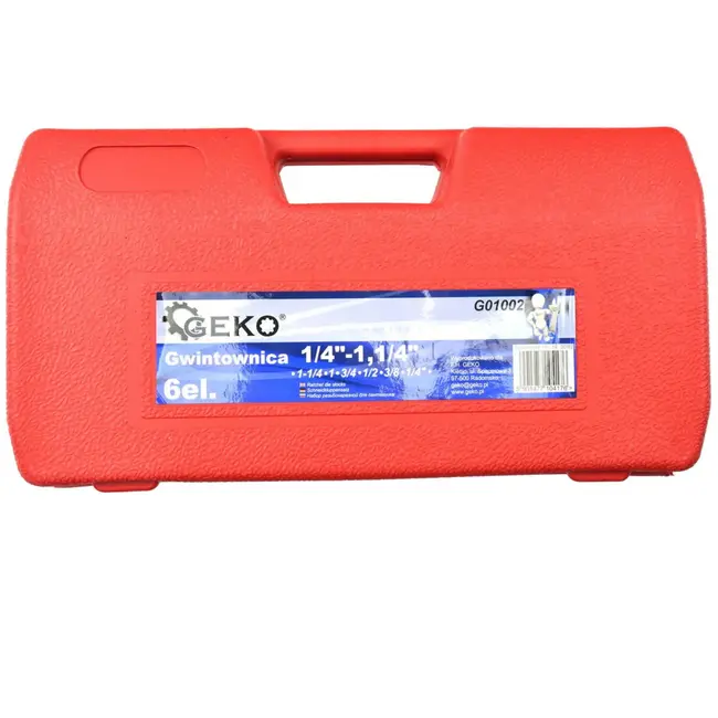 GEKO Ratelsnijset - 6-delig - Voor pijpen 6-32 mm - Gietijzer - Inclusief kunststof koffer