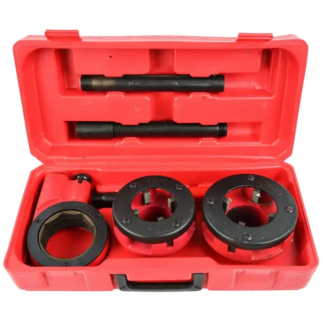 GEKO Ratchet pijpsnijset - gietijzer - 1,5-2 inch - met opbergkoffer