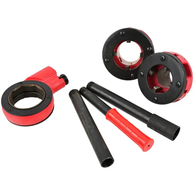 GEKO Ratchet pijpsnijset - gietijzer - 1,5-2 inch - met opbergkoffer